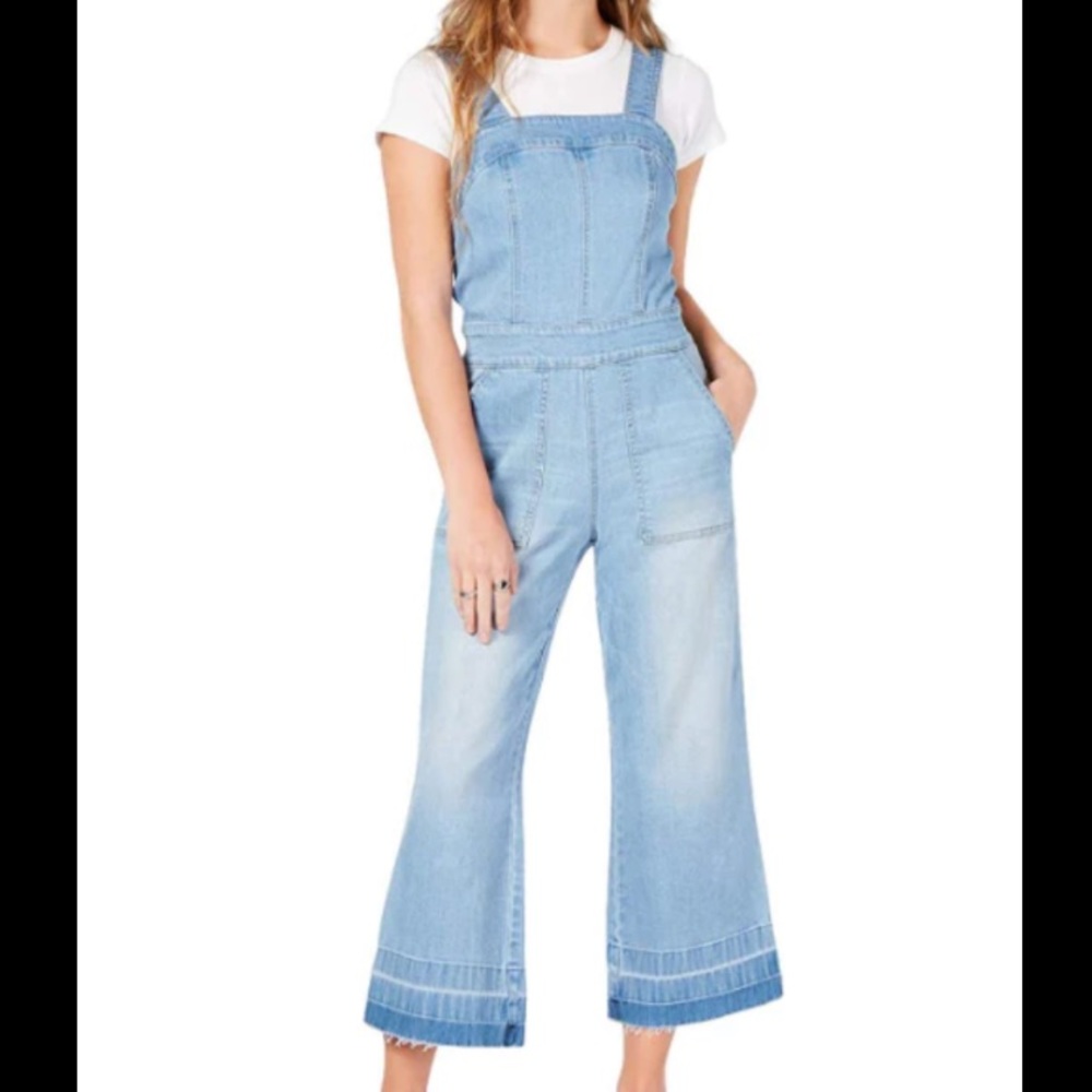 Dollhouse Boho Denim Jumpsuit with Flared and Bootcut Bottom Size 26